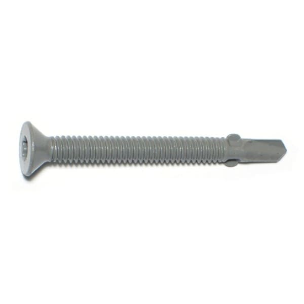 Saberdrive Self-Drilling Screw, #14 x 2-1/2 in, Gray Ruspert Steel Flat Head Torx Drive 09743 - main